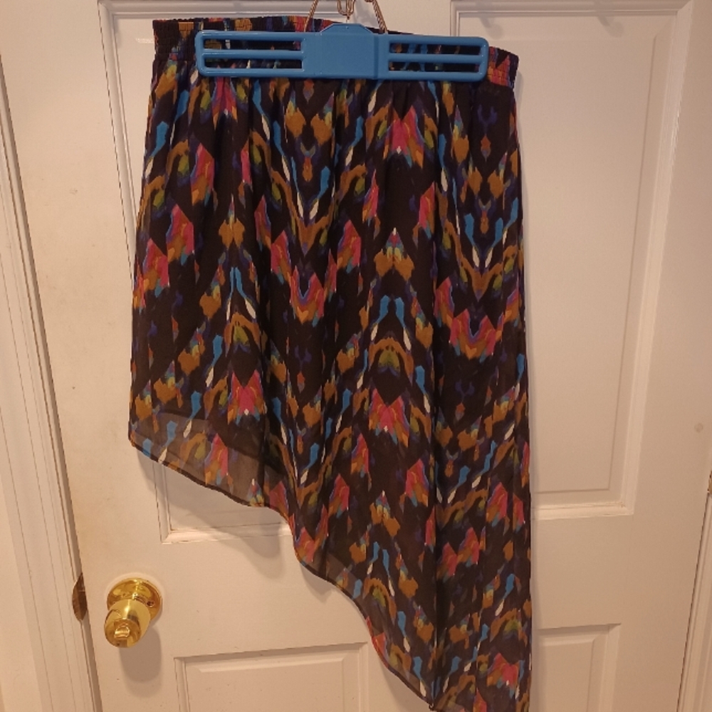 Black, pink, blue aline skirt. Jessica Simpson brand- medium